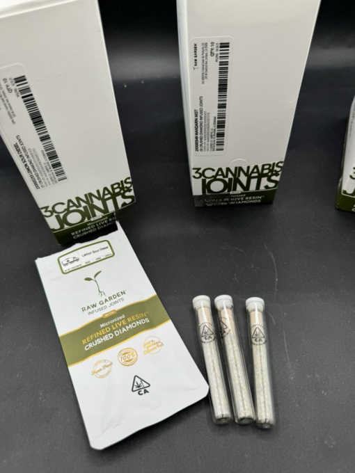 RAW GARDEN 3PK INFUSED JOINTS